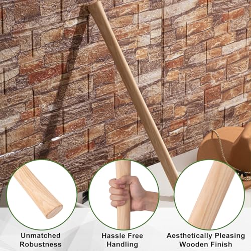 Lasnten 4 Pcs 22\'\' Throwing Tomahawk Handle Replacement Wooden Axe Hatchet Handle, Hickory Wood - Thumbnail 3