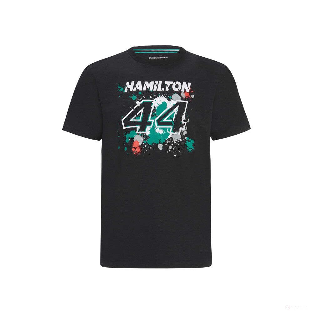 Mercedes AMG Petronas Formula One Team - Official Formula 1 Merchandise - Lewis Hamilton #44 Sports T-Shirt - Black - M