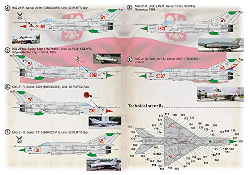 Amazon.com: Print Scale 72-419 - 1/72 - MiG-21 Polish Air Force