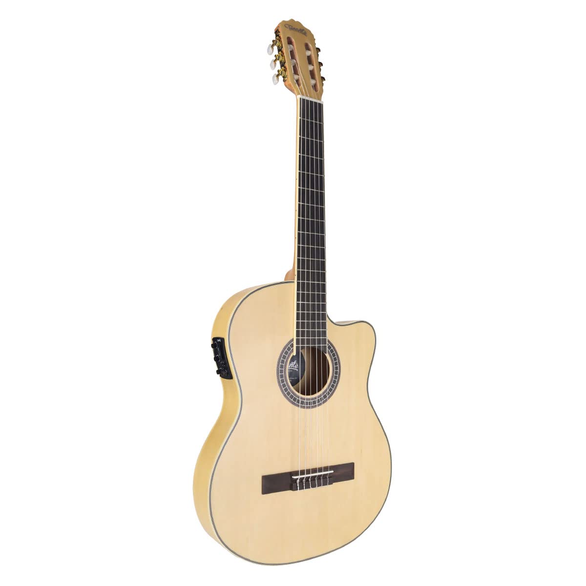 VIOLÃO CLÁSSICO ELETRO-ACUSTICO LORENZZO 39" - SLIM CUTAWAY - NYLON - NATURAL FO