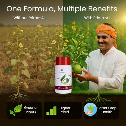 Image of Utkarsh Prime All - Amino Acid Chelated Mix - Nitrogen, Phosphorus, Potassium (100% Water Soluble Chemical for Foliar Spray) (250 gm; Pack of 1)