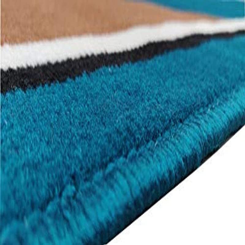 Image of Home Decore Acrylic Carpet for Your Living Room & Drawing Room Aywhere in Your Home (150x210 Blue Colour)- 5x7 Feet