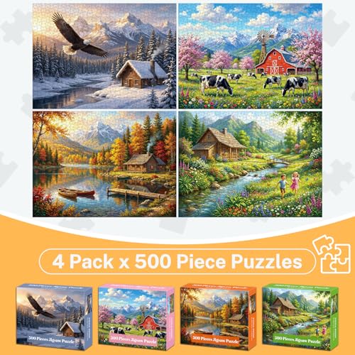 Puzzle 4 Tematicas Estaciones 3+ Anos miniatura 2