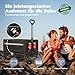 Bollerwagen faltbar 120L+ Bis 150KG Strandwagen Klappbar mit Heckklappe Regenschutz,Becherhalter, Reflektorstreifen, Faltbarer Bollerwagen Für Hunde,Einkaufen,Camping,Str...