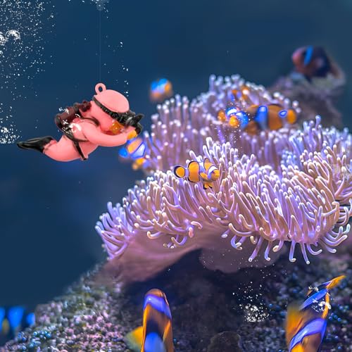 image for onesimcr Floating Fish Tank Decorations, Aquarium Decorations, Lovely 