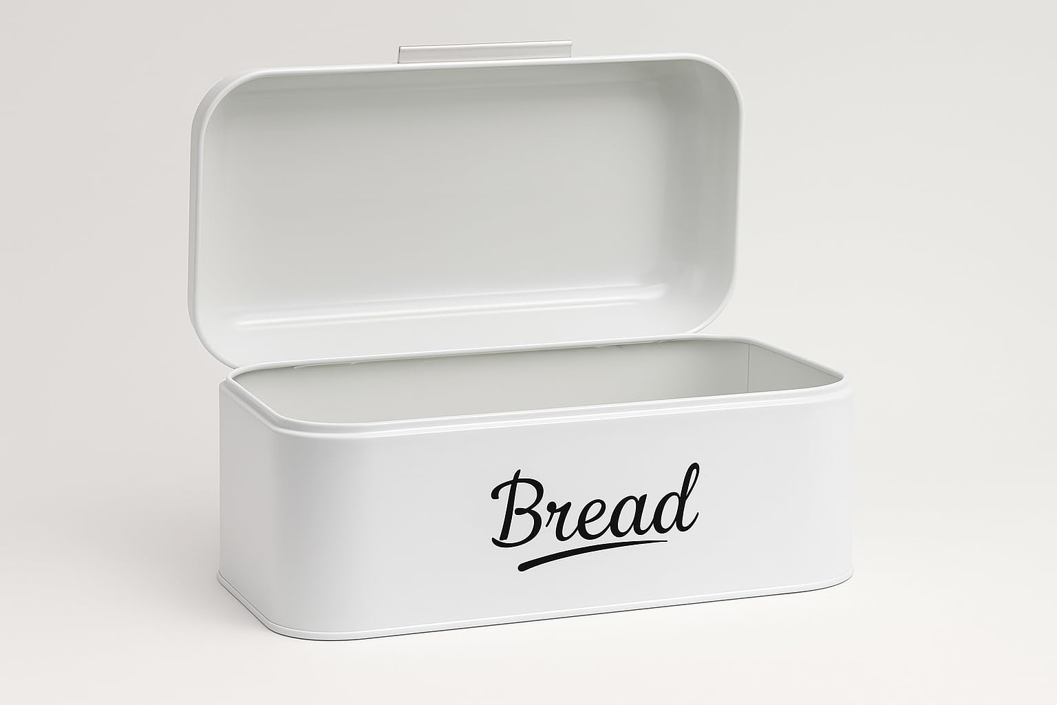 Contenitore per Pane con Coperchio, Grande Scatola per Mantenere Il Pane Croccante in Metallo, Adatta per Biscotti, li conserva a Lungo a Senza umidità, Design Retro (Bianco, Grande) XXL 42x23x16cm
