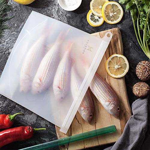 Homelux Theory 3B-0PSA-KSI8-2L2M2S Reusable Freezer Bags, 6 Pcs Reusable Ziploc Bags Silicone Airtight & Leakproof thumb #6