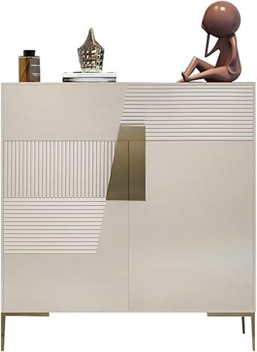 KIZQYN Zapatero para puerta del hogar gabinete simple y moderno extraíble pequeño zapatero armario de entrada zapatero para armario color beige