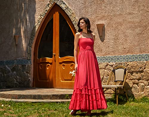 Image of R.Vivimos Womens Summer Boho Sexy Backless Long Dresses