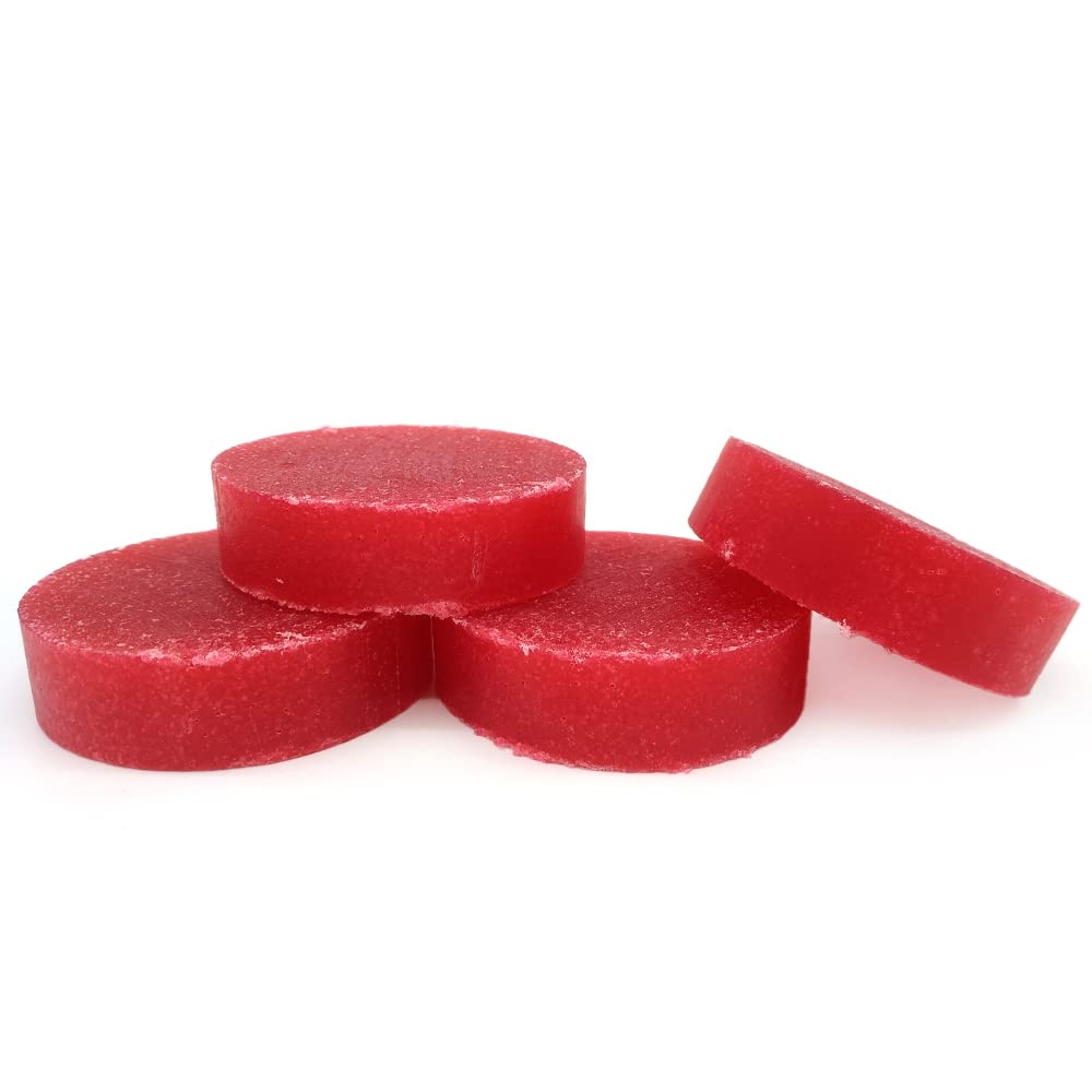 Esponja jabonosa desechable de varios usos - (Pack 10 uds) - Aroma Fresa - Ideal para el gimnasio o viajar - Fácil de transportar - Hidrata y exfolia todo tipo de piel - Con aceite de Rosa Mosqueta