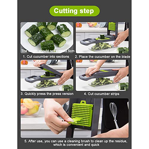 Picador Manual Multifuncional para Cocina 31x12x11 cm miniatura 3