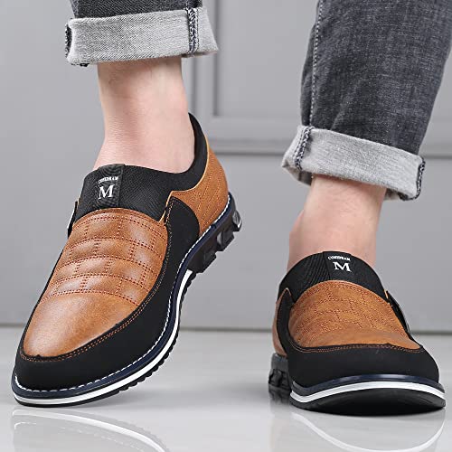 Image of COSIDRAM Mens Casual Shoes Dress Sneakers Loafers Comfort Walking Shoes | Lightweight slip-on for hassle-free wear. Cloud-like comfort, sock-friendly fit for daily & semi-formal occasions.