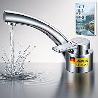 Comet Wasserhahn 12v Einhebelmischer FLORENZ Kompakt - Chrom, Klappbarer Auslauf, Mikroschalter, Leichtbauweise, Camping Wasserhahn Wohnwagen 12v Wohnmobil Wohnwagen Boot Camper