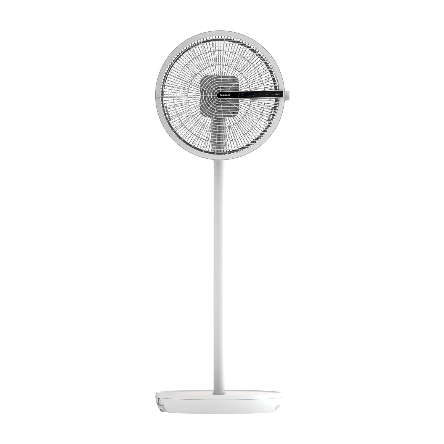 Taurus – Ventilador pie Ice Brise XL-Compact | Motor Digital 24W | Totalmente plegable | 5 aspas de 46cm | Sistema de oscilación | 12 velocidades | Temporizador | Base redonda y altura ajustable