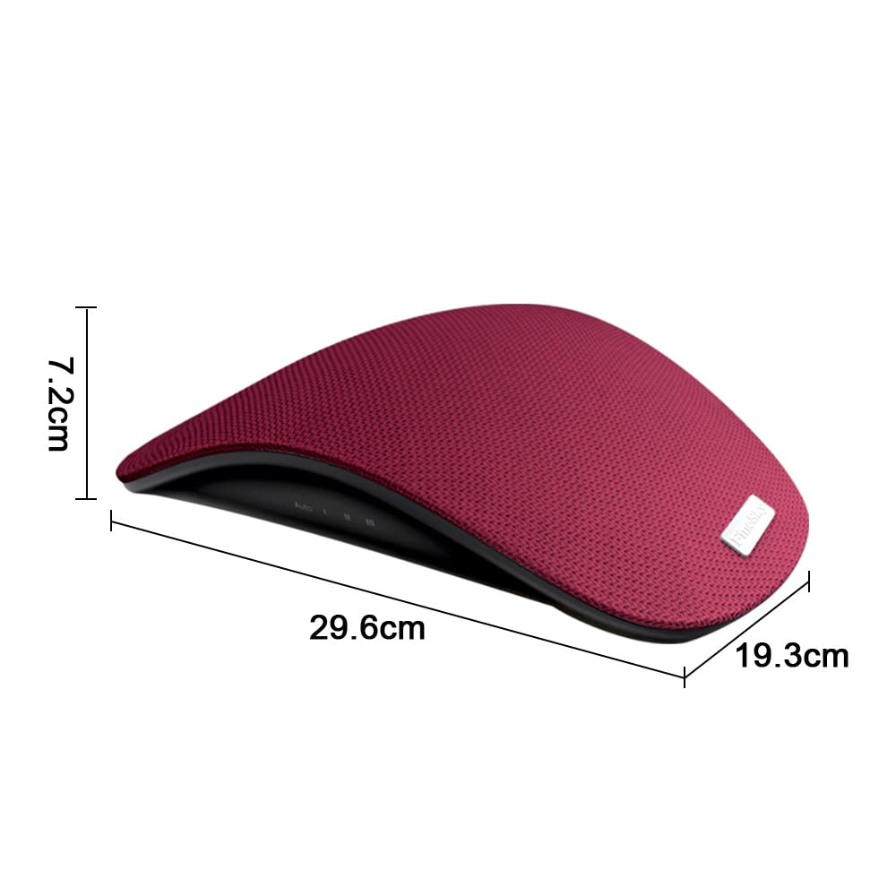 BPT Purificador de aire portátil para coche con carbón activo H13 HEPA para purificar el aire, elimina el polvo, el humo y el olor, ideal para viajes (rojo)