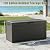 ROJIK 120 Gallon Waterproof Outdoor Deck Storage Box, Lockable Resin Patio Storage Bin with Lid for Garden Tools, Patio Cushions & Outdoor Accessories(Black)