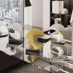Gold Ocean Wave Statue, Modern Abstract Art, Resin Statue, Office Desk & Shelf Decor Accent for Men - Image 3