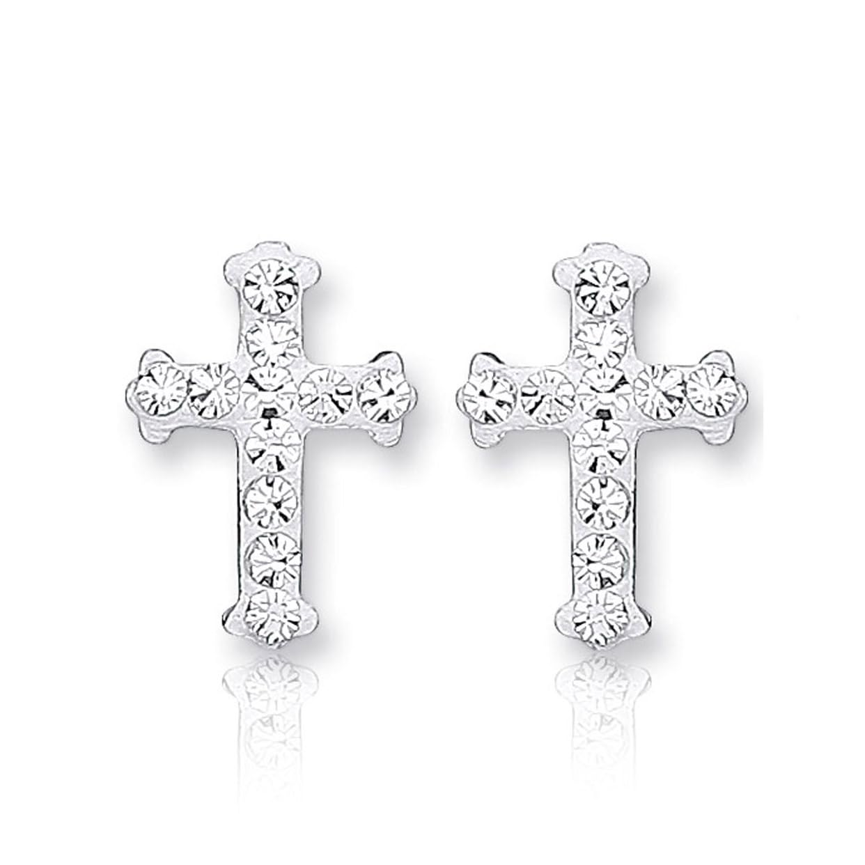 CARISSIMA Gold Pendientes de mujer con oro amarillo de 9 quilates (375/1000), cristal