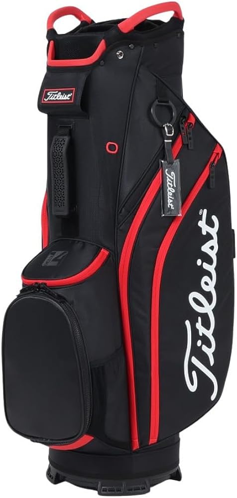 Titleist キャディバッグ ブラック/レッド Titleist タイトリスト TITLEIST アスパイア キャディバッグ