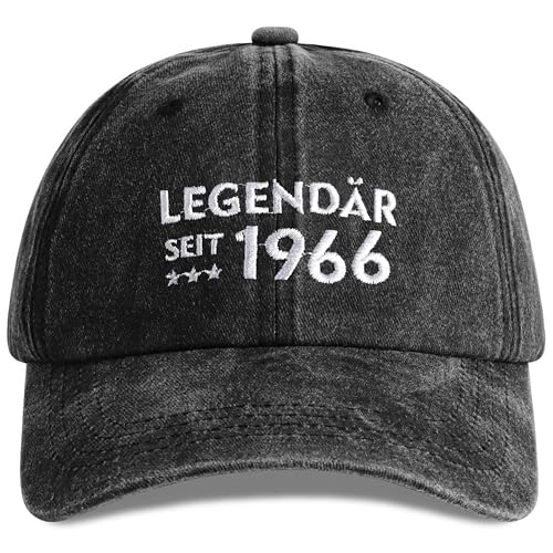 Jeasona 1966 Cap 60 Geburtstag Mann Kappe Geschenk 60. Geburtstag Mann Lustig Männer Geschenkideen Jahrgang 1966