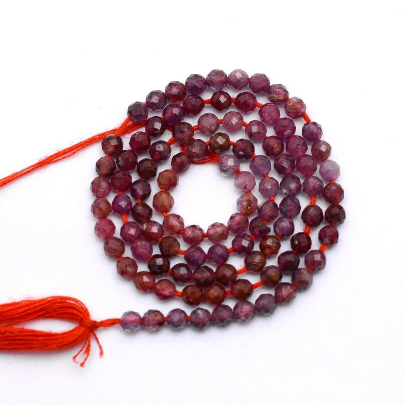 Perles rubis 2mm naturel pour créer vos propres colliers et bracelets fins fait main