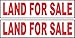 2-6x24 Land for Sale Real Estate Rider Sign Red