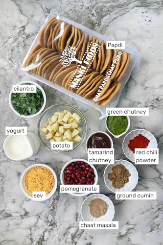 Image of Maanki Chaat Papdi Bhel Puri /Chat Puri /Chat Papdi /Sev Puri(Papdi) 400 Grams (Pack of 200 g x 2)