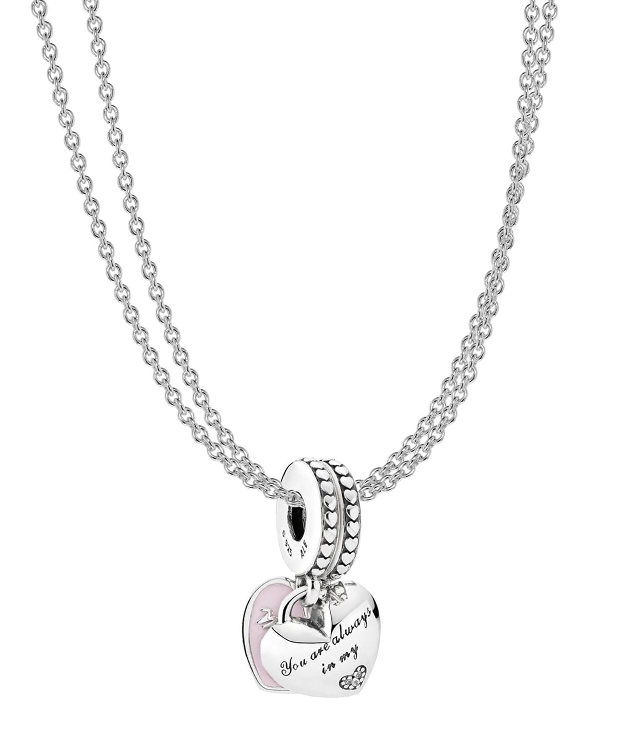 PANDORA Damen-Kette Mutter & Tochter Herz Geschenkset Muttertag 28504