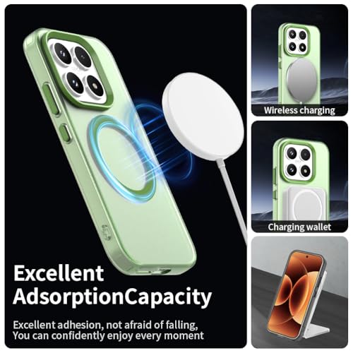 Image of for Xiaomi 17 Case Magnetic Case Anti Drop Hybrid Phone Back Cover - Green