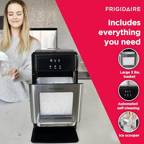 Frigidaire EFIC235-AMZ Countertop Crunchy Chewable Nugget Ice Maker, 44lbs per Day, Self Cleaning Function, 120 Volts - image 5