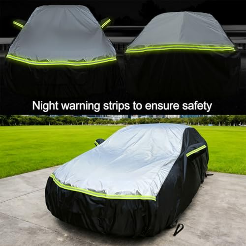 Image of Car Cover Waterproof All Weather Tear-Resistant,Durable and Sun-Protect,Suitable for Cadillac CT6,Lexus LS, Lincoln MKS, Kia K9, Hyundai Equus,Volvo S90 with Zipper (Sedan Length 196-208inch)