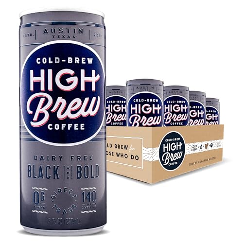 Set, Sports High Brew Coffee Coffee - Ready to Drink - Black and Bold - Dairy Free - 8 oz - case of 12