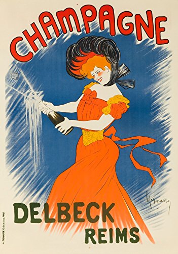 Champagne Delbeck - Reims Vintage Poster (artist: Cappiello, Leonetto) France c. 1902