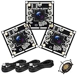 ov9732 Kameramodul 100 Grad 3er-Set für Autodarts Dart Kamerasystem, Autodarts Kamera System, 1280x720 HD, 30fps, USB 2.0, 3m Kabel, Autodarts Komplett Darts für Autoscoring & Gesichtserkennung