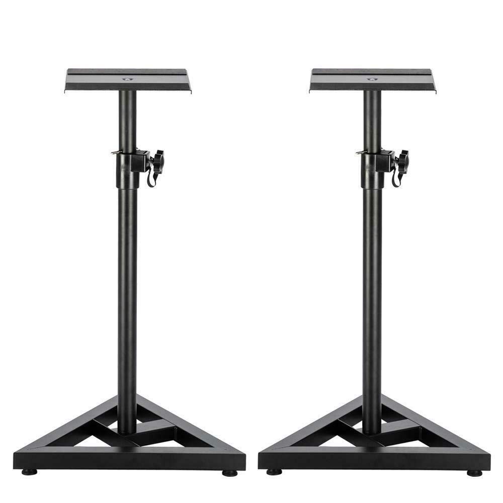 TimmyHouse Heavy Duty Studio Monitor Speaker Stands Adjustable x 2