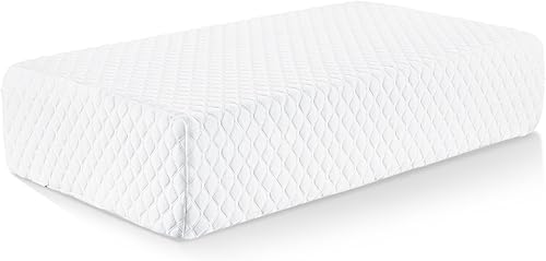 TOPPURE Almohada de espuma viscoelástica Cube Pro-Long para dormir de lado, ronquidos (24"12"5"), almohada cervical suave pero de apoyo para aliviar