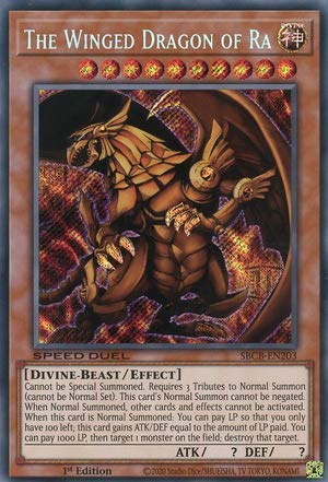 Amazon.com: The Winged Dragon of Ra - SBCB-EN203 - Secret Rare 