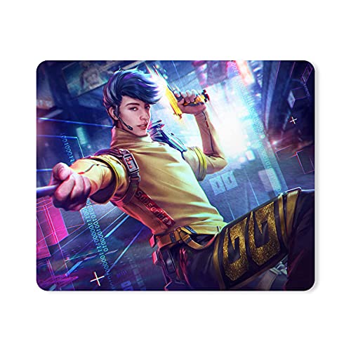 Image of Chiraiyaa Freefire Fighter Game Boy Designer Printed Premium Mouse pad with Anti-Skid Base and Smooth Gliding (9 in x 7.5 in)