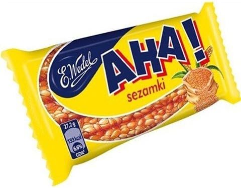 5-pack Wedel Aha Sesame with Wheat Syrup and Honey 5x27g/5x0.96oz