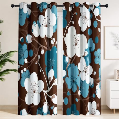 Rideaux occultants chic classique fleurs entrelacées 140x180 de qualité supérieure - 2