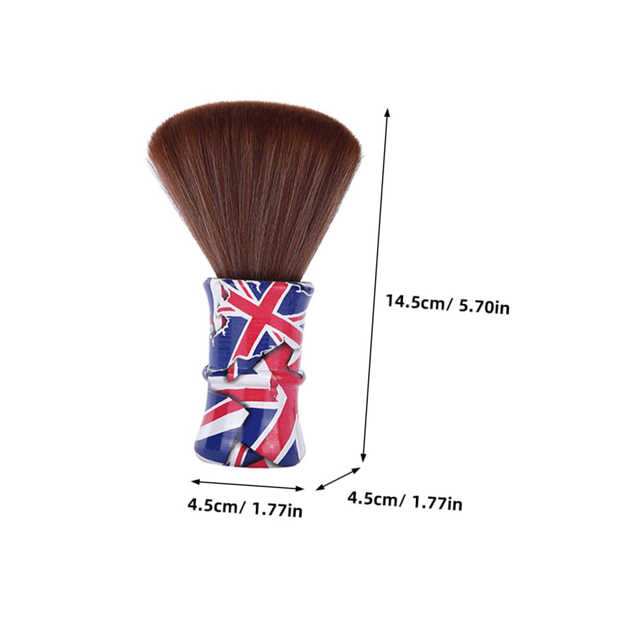 Ipetboom Men's Beard Brush Soft Nylon Shaving Brush Barber Neck Duster Detangler