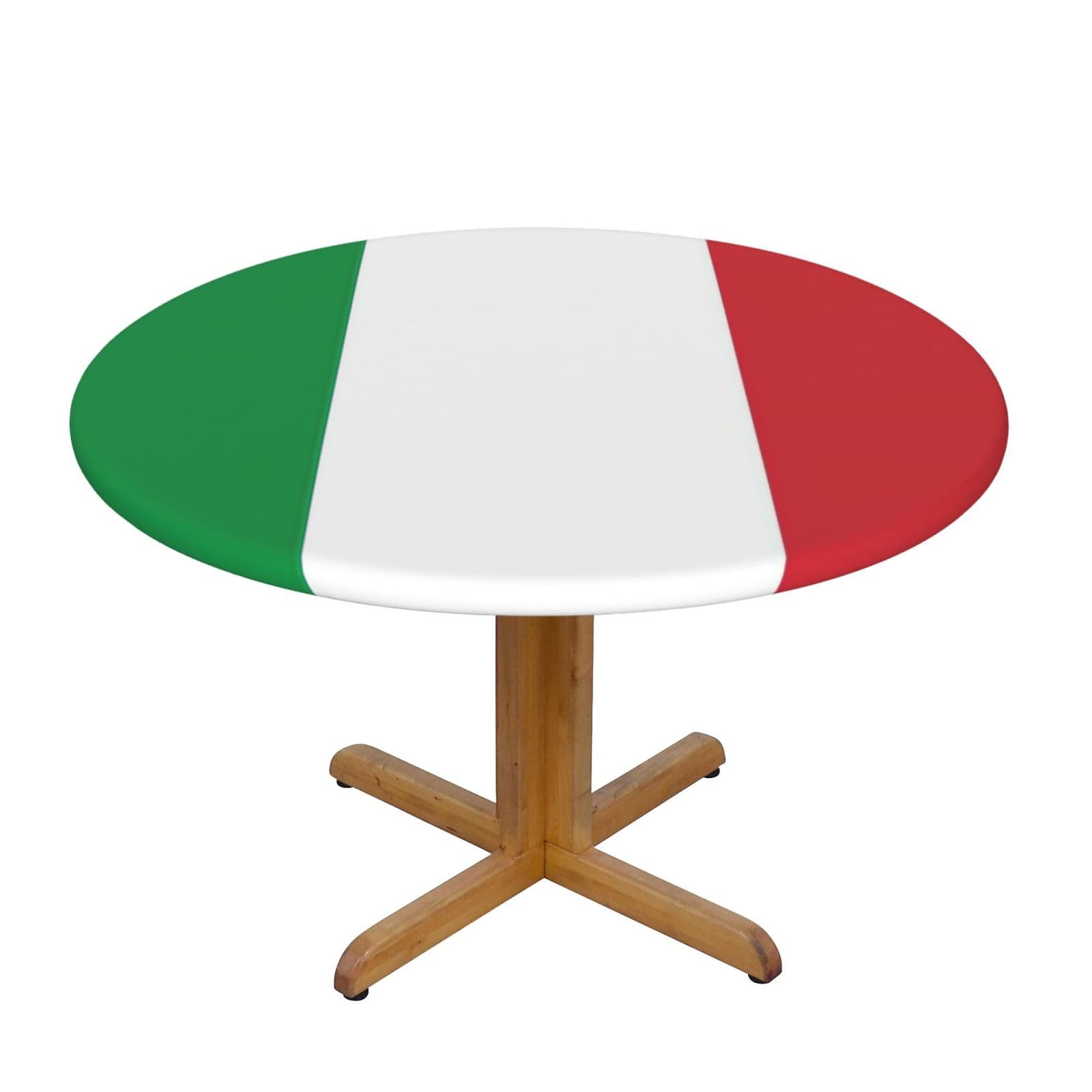 Italy Flag Print Oxford Wipeable Tablecloth Oil-Resistant Outdoor Table Cover Reusable Birthday Table Protector