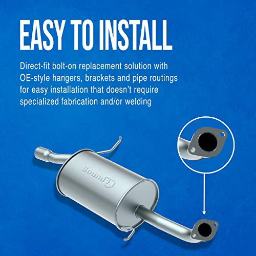 Image of Walker SoundFX 18437 Direct Fit Exhaust Muffler 2 inch Inlet (ID) 2 inch Outlet (ID) for Lincoln Town Car