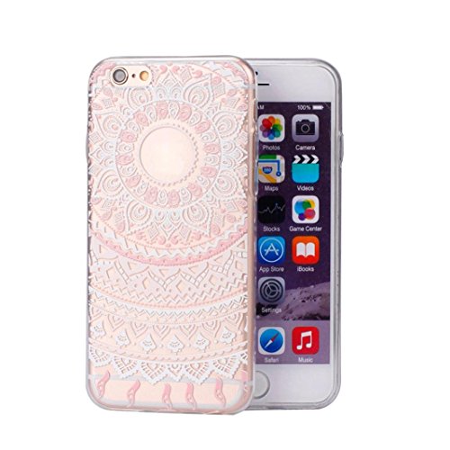 For iPhone 6S Plus Case,GBSELL Colorful Vintage Skin TPU Soft Cover For iPhone 6/6s Plus 5.5Inch (C)