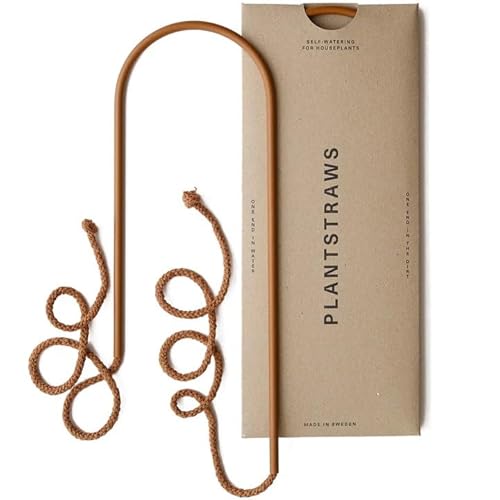 Plantstraws Beautiful Self-Watering Wick System for Effortless Plant Care, Automatic