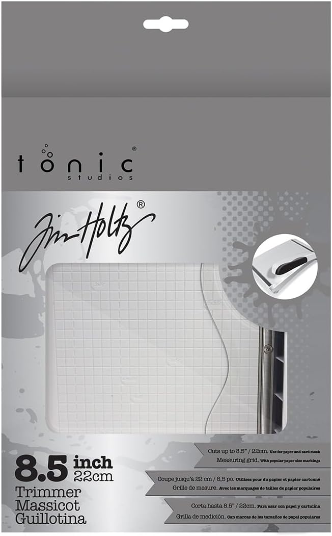 Paper Cutter Tool Tim Holtz Paper Trimmer, Small 8.5", White.