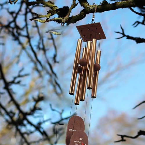 Image of ASTARIN Sympathy Wind Chimes Personalized, Wind Chimes for Loss of Loved One, Condolences Gift for Loss Husband Wife Grandmother Child Miscarriages, Sorry for Your Loss Gifts
