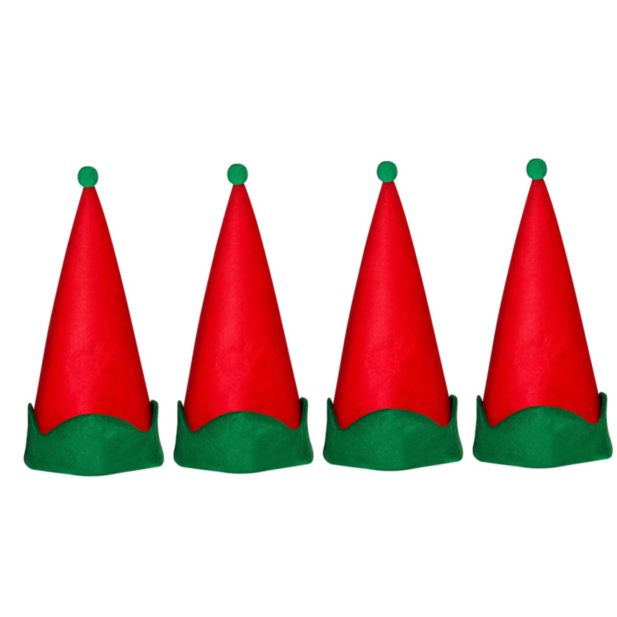 PRETYZOOM 12 Pz Cappello a Punta Elfico Cappello Cosplay Elfo Bomboniere in Costume Da Festa Rosso Da Elfo Di Babbo Natale Cappelli Rossi Da Di Babbo Natale Raso