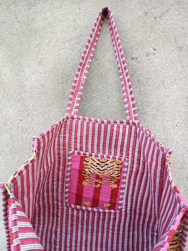 Bolso Tote Acolchado Para Mujer, Ligero, Ideal Playa miniatura 3