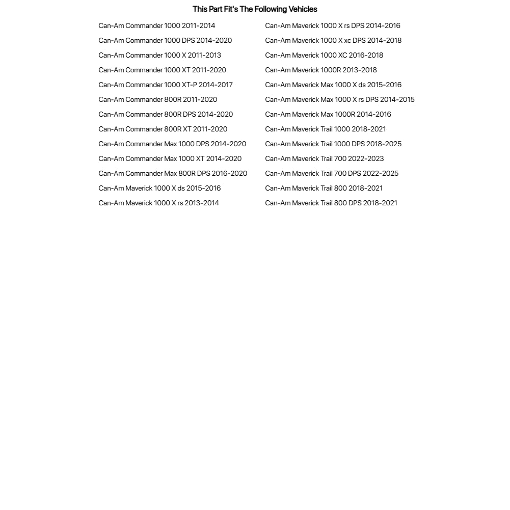 Tusk UTV Cab Pack Black - Fits: Can-Am Commander Max 1000 DPS 2014-2019